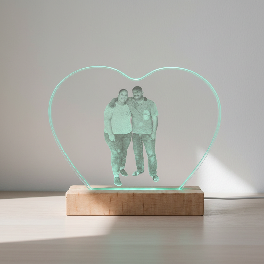Corazón de Cristal - Pareja fondo claro