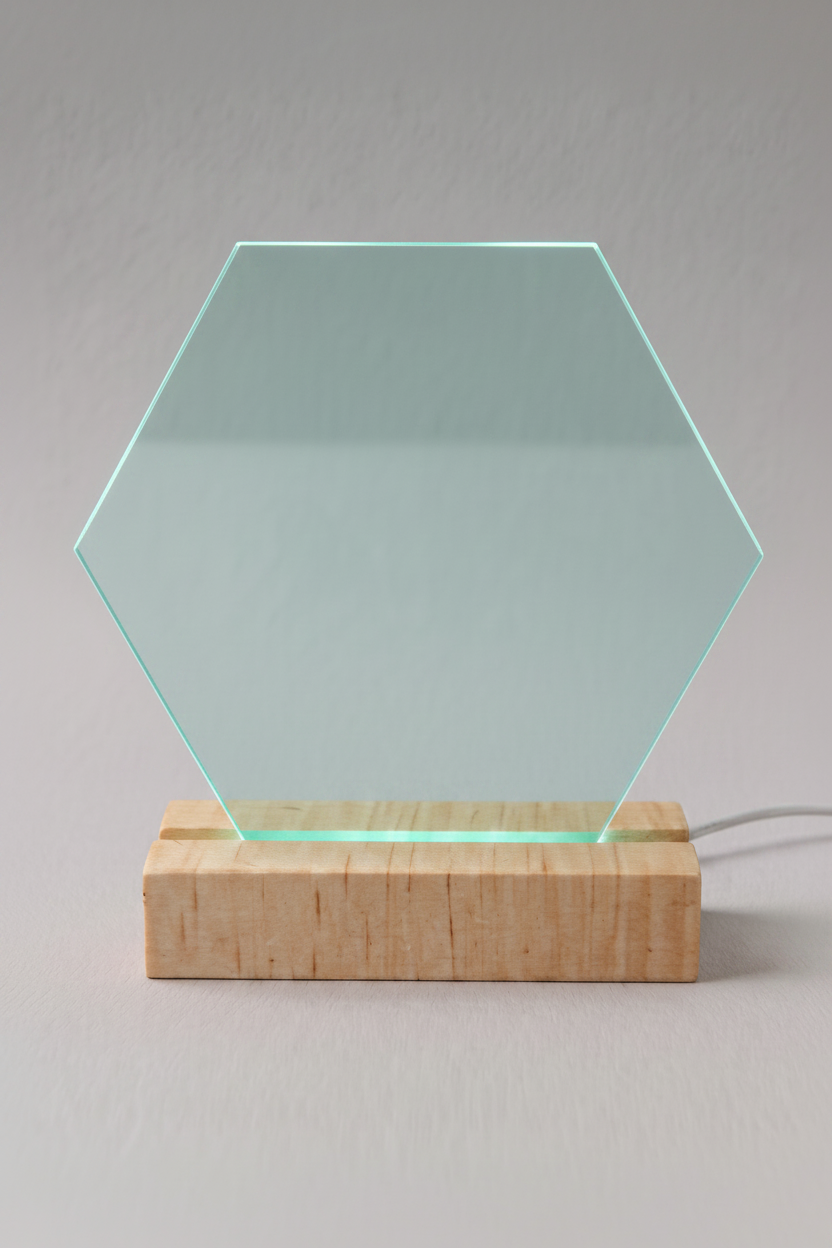Cristal Hexagonal - Sin exceso de brillo ni azul